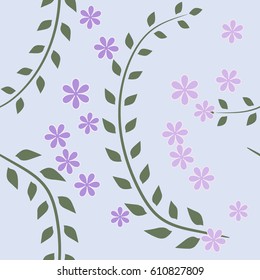 Seamless background, pattern with flowers