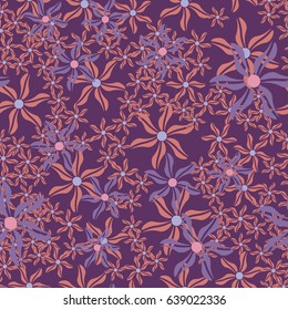 Seamless background, pattern with flowers