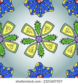 seamless background pattern. Flowers of the valley on pleasant colors. Watercolor, hand drawn. vector - stock.