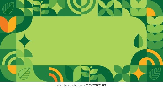 Seamless background pattern of fresh green natural leaves. Botanical foliage texture creating a clean, organic. Vector illustration.