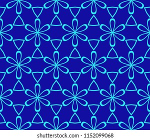 Seamless background pattern in geometric art-deco style. Vector illustration