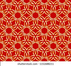 Seamless background pattern in geometric art-deco style. Vector illustration