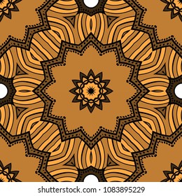 Seamless background pattern in geometric floral style. Vector illustration. for design greeting cards, backgrounds, wallpaper, interior design.