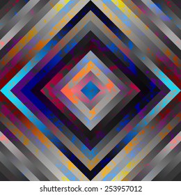 Seamless background pattern. Geometric pattern with grunge effect.