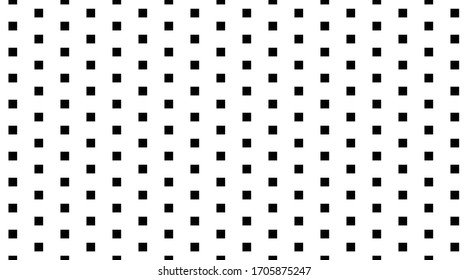 Seamless background pattern from geometric shapes. The pattern is evenly filled with  black rectangles. Vector illustration on white background