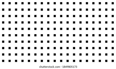 Seamless background pattern from geometric shapes. The pattern is evenly filled with  black rectangles. Vector illustration on white background
