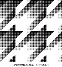 Seamless background pattern. Geometrical Hounds-tooth pattern in abstract geometric style.