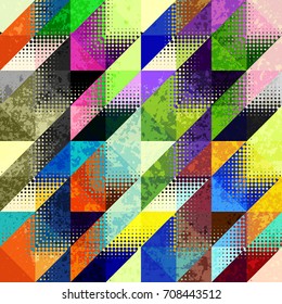 Seamless background pattern. Geometrical Hounds-tooth pattern in abstract geometric style.