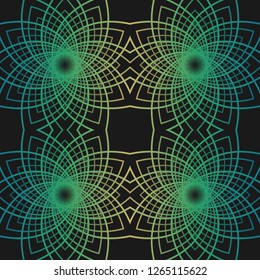 Seamless background with a pattern, geometry, a mandala, an ornament, a gradient.