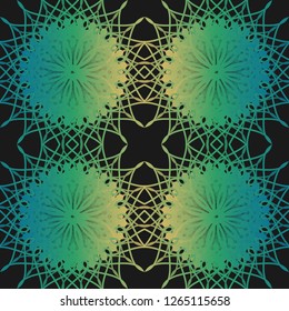 Seamless background with a pattern, geometry, a mandala, an ornament, a gradient.