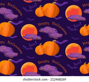 Seamless background pattern for Halloween. Vector illustration.