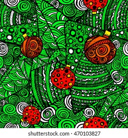 Seamless background pattern handmade. Vector