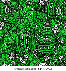 Seamless background pattern handmade. Vector