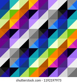 Seamless background pattern. Hounds-tooth pattern in abstract low poly geometric style.