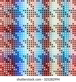 Seamless background pattern. Hounds-tooth geometric pattern with dots.