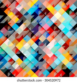 Seamless background pattern. Hounds-tooth pattern on geometric background.