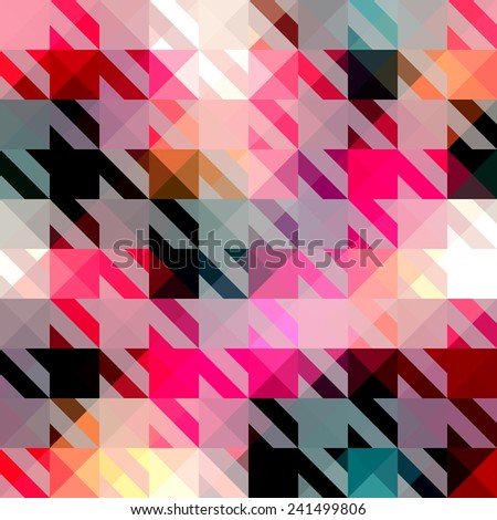 Seamless Background Pattern Houndstooth Pattern On Stock Vector