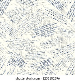 Seamless background pattern. Imitation of a abstract vintage lettering. Unreadable text.
