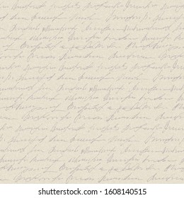 Seamless background pattern. Imitation of a abstract vintage lettering. Unreadable text.