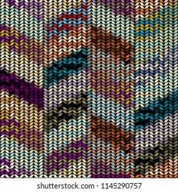 Seamless background pattern. Imitation of Sweater knitting with melange effect.