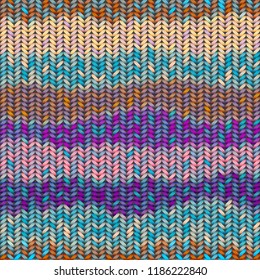 Seamless background pattern. Imitation of Sweater knitting with melange effect.