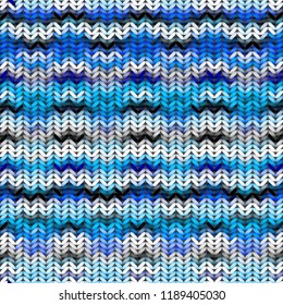 Seamless background pattern. Imitation of Sweater knitting with melange effect.