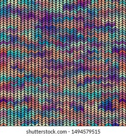 Seamless background pattern. Imitation of Sweater knitting with melange effect.