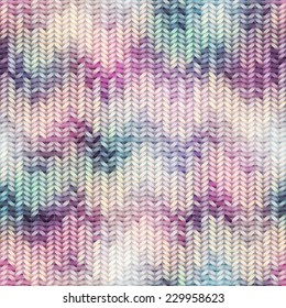 Seamless background pattern. Imitation of Sweater knitting with Melange effect