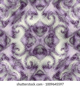 Seamless background pattern. Imitation of a texture of rough canvas painted with paint.