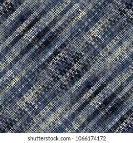 Seamless background pattern. Imitation of a texture of rough canvas painted with plaid pattern. Vector image.