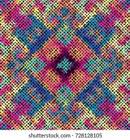 Seamless background pattern. Imitation of a texture of rough canvas painted with paint.