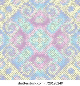 Seamless background pattern. Imitation of a texture of rough canvas painted with paint.