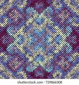 Seamless background pattern. Imitation of a texture of rough canvas painted with paint.