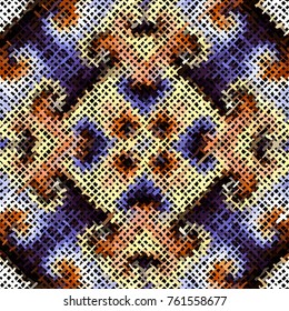 Seamless background pattern. Imitation of a texture of rough canvas painted with paint.