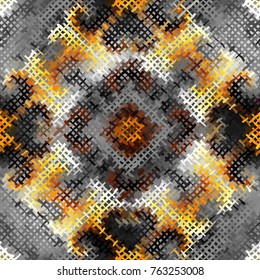 Seamless background pattern. Imitation of a texture of rough canvas painted with paint.