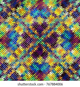 Seamless background pattern. Imitation of a texture of rough canvas painted with paint.
