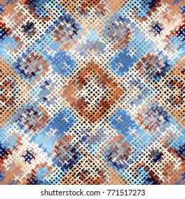 Seamless background pattern. Imitation of a texture of rough canvas painted with paint.