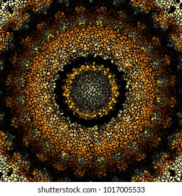Seamless background pattern. Irregular decorative geometric mosaic art tile pattern from uneven broken pieces.