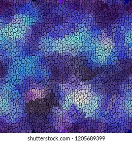 Seamless background pattern. Irregular decorative geometric mosaic art tile pattern from uneven broken pieces.