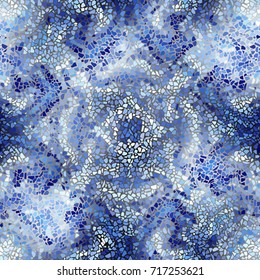 Seamless background pattern. Irregular decorative geometric mosaic art tile pattern from uneven broken pieces.