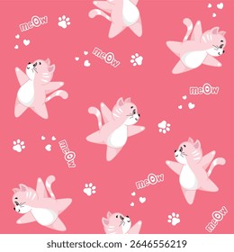 fundo sem costura, padrão sem costura, fundo de gatinhos, gatinhos bonitos, scrapbooking, decoupage, gatos engraçados, adesivo, padrão de tecido, impressão, cartão postal, escola, mashysh, menina, menino, fotos para meninos
