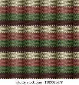 Seamless background pattern. Knitted multicolored texture. Background.