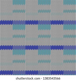 Seamless background pattern. Knitted multicolored texture. Background.