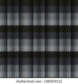 Seamless background pattern. Knitted multicolored texture. Background.