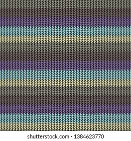 Seamless background pattern. Knitted multicolored texture. Background.