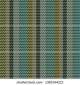 Seamless background pattern. Knitted multicolored texture.