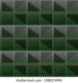 Seamless background pattern. Knitted multicolored texture. Background.