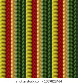 Seamless background pattern. Knitted multicolored texture.