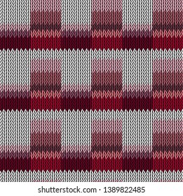 Seamless background pattern. Knitted multicolored texture. Background.