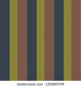 Seamless background pattern. Knitted multicolored texture. Background.